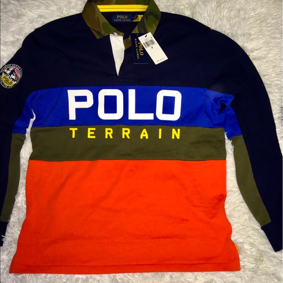 Polo Ralph Lauren Other - Ralph Lauren Color Block Mesh Terrain Mens Long Sleeve Shirt